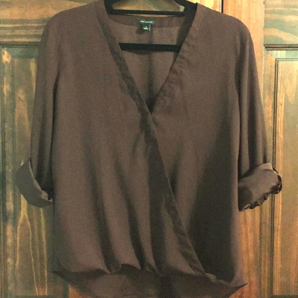 Ann Taylor Wrap Blouse